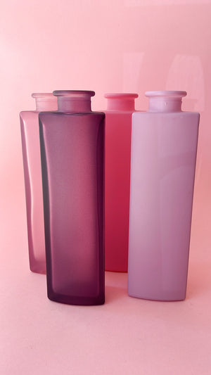 Vintage Frosted IKEA Glass Vase