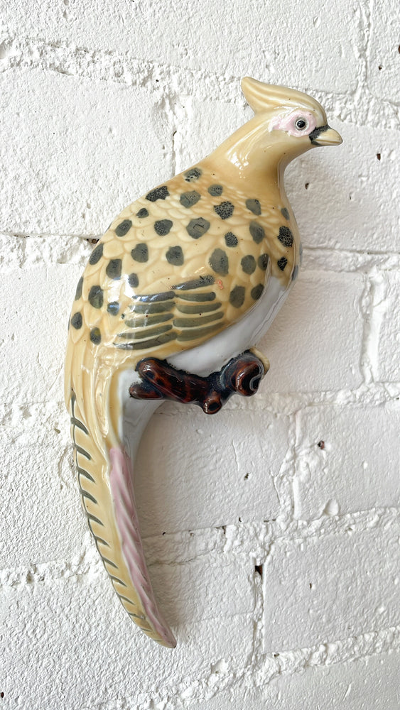 
            
                Load image into Gallery viewer, Vintage Ceramic Pheasant Wall Pocket
            
        