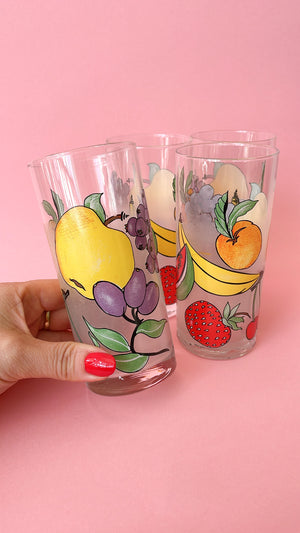 
            
                Load image into Gallery viewer, Vintage Frosted Fruit Glasses
            
        