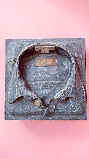 
            
                Load image into Gallery viewer, Vintage Denim Shirt Stash Box
            
        