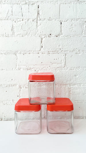
            
                Load image into Gallery viewer, Vintage Glass Stash Jar with Lid
            
        