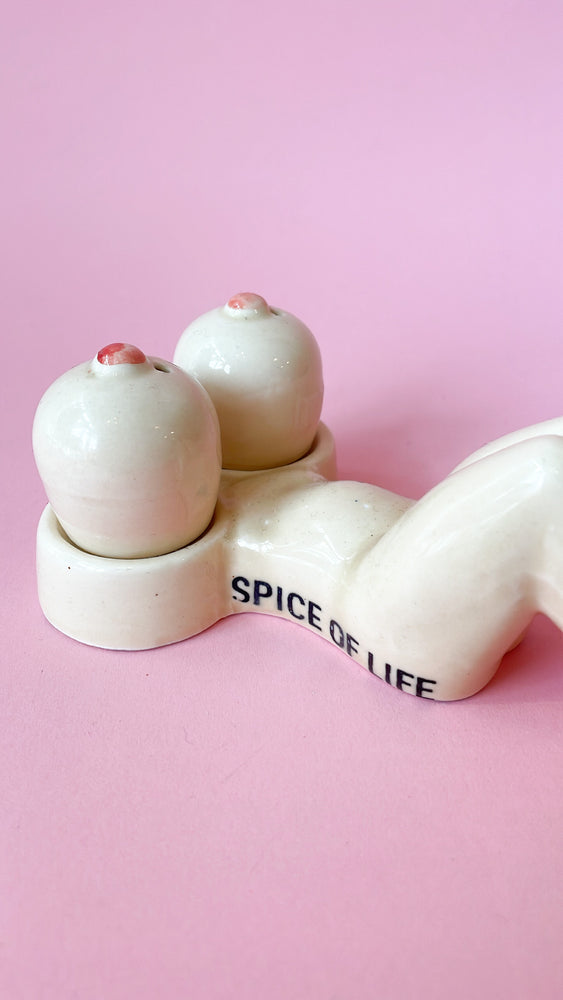 Vintage Nude Lady Salt & Pepper