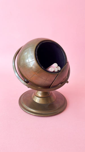 Vintage 1960's Brass Globe Cigarette/Joint Holder