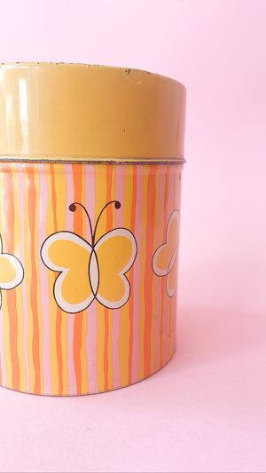 Vintage Butterfly Nesting Canisters
