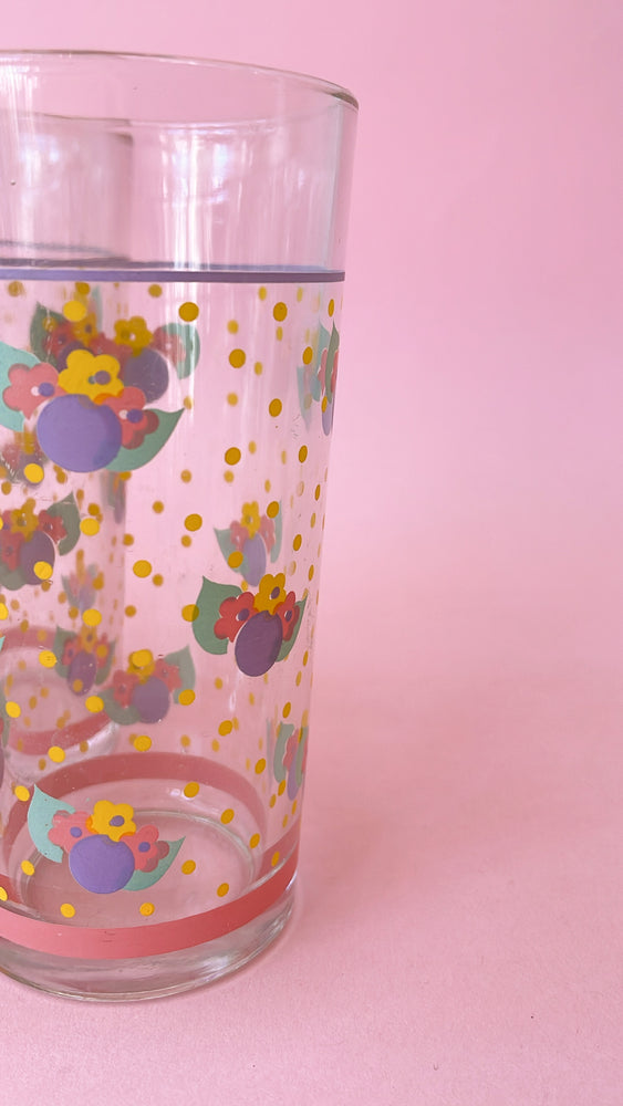 Vintage Floral Juice Glasses
