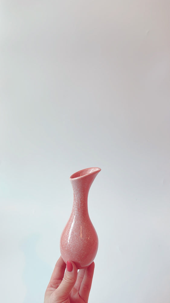 Vintage Ceramic Speckled Bud Vase