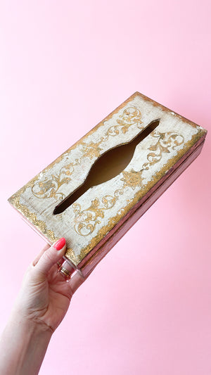 
            
                Load image into Gallery viewer, Vintage Florentine Tissue Box
            
        