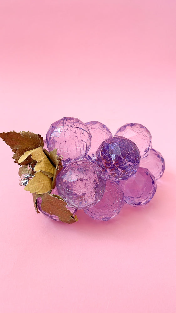 Vintage Faceted Lucite Grapes