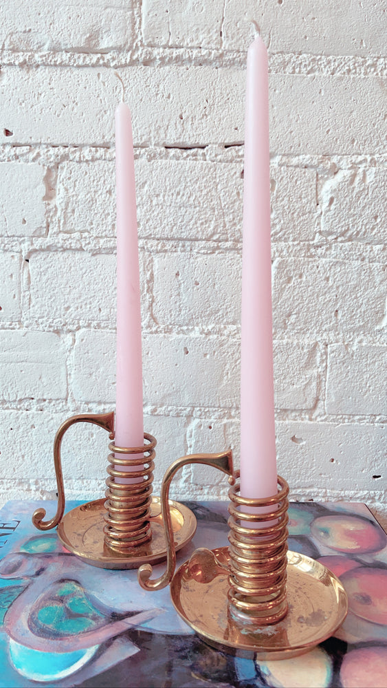 Twist Brass Candle (Set of 2)