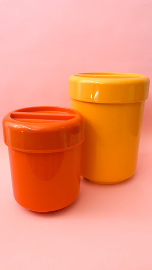 
            
                Load image into Gallery viewer, Vintage 1970&amp;#39;s Andre Morin Canisters
            
        