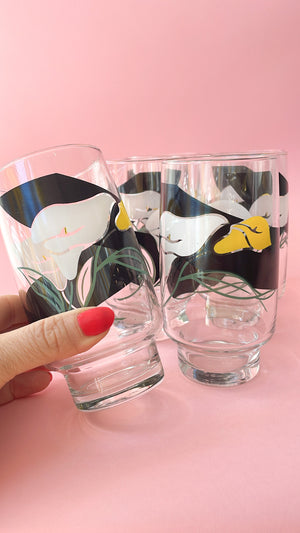 Vintage 1980's Lilly Highball Glasses