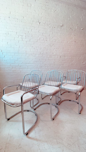Milo Baughman Style Dining Chairs