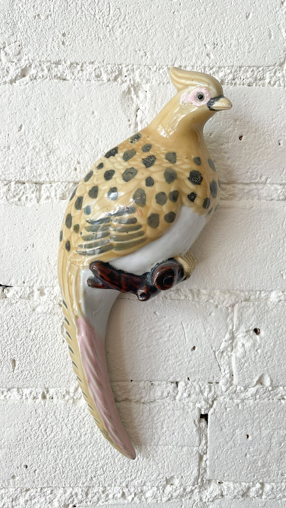 
            
                Load image into Gallery viewer, Vintage Ceramic Pheasant Wall Pocket
            
        
