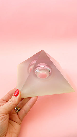 
            
                Load image into Gallery viewer, Vintage Lucite Prism Pyramid
            
        