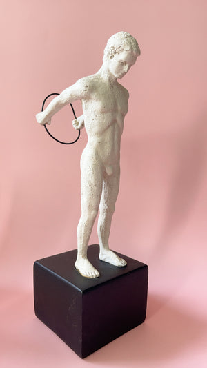
            
                Load image into Gallery viewer, Vintage TMS Athlete with Ring Sculpture
            
        