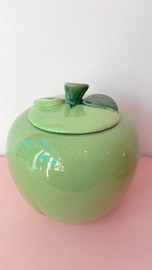 
            
                Load image into Gallery viewer, Vintage Green Apple Cookie Jar
            
        