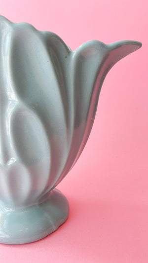 Vintage Ceramic Teal Vase