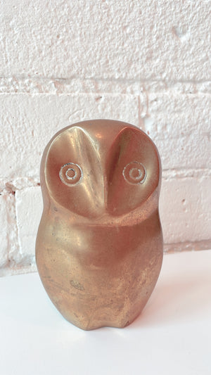 
            
                Load image into Gallery viewer, Vintage Abstract Brass Owl
            
        