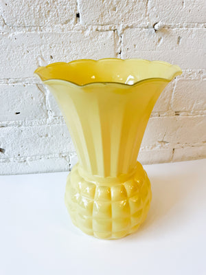 Vintage Glass Pineapple Vase