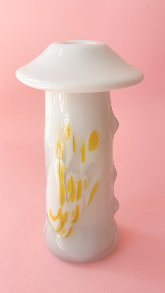 
            
                Load image into Gallery viewer, Vintage Art Glass Mushroom Vase
            
        