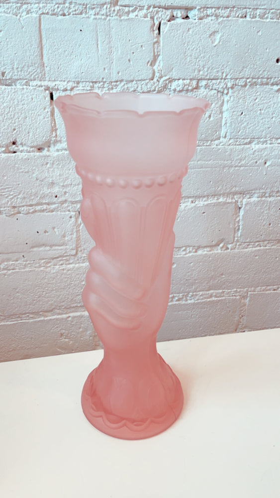 
            
                Load image into Gallery viewer, Vintage Glass Hand Vase
            
        