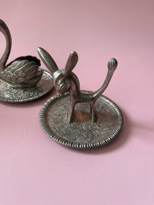Vintage Silver Ring Holders