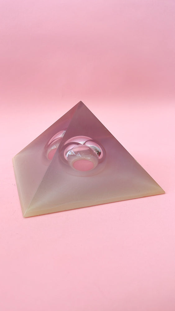 
            
                Load image into Gallery viewer, Vintage Lucite Prism Pyramid
            
        