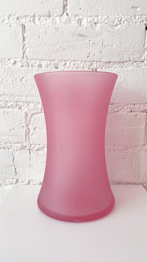 
            
                Load image into Gallery viewer, Vintage Frosted Fluted Glass Vase
            
        