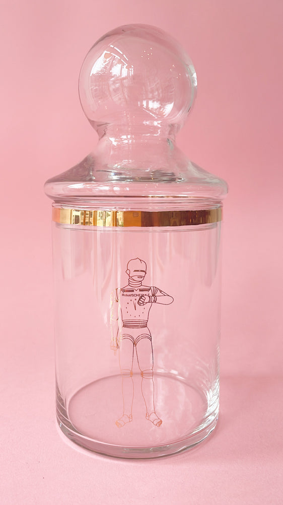 Vintage Robot Stash Jar