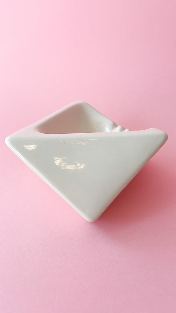 Vintage Ceramic Angular Ashtray