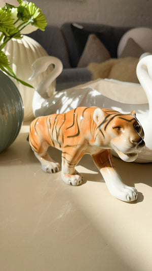 
            
                Load image into Gallery viewer, Vintage Royal Dux Czechoslovakia Porcelain Bengal Tiger
            
        
