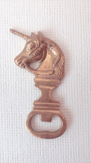 
            
                Load image into Gallery viewer, Vintage Brass Unicorn Opener
            
        
