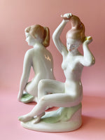 Aquincum Hungary Art Deco Porcelain Nude Figures