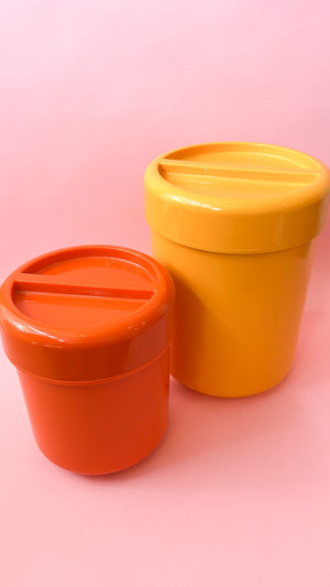 
            
                Load image into Gallery viewer, Vintage 1970&amp;#39;s Andre Morin Canisters
            
        