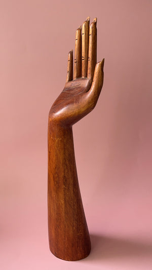 Vintage XL Wooden Arm & Hand