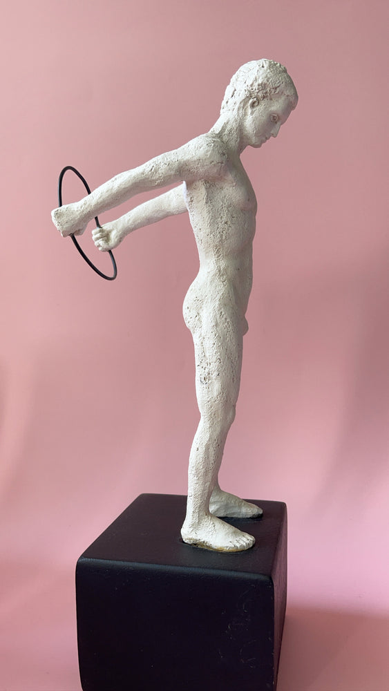
            
                Load image into Gallery viewer, Vintage TMS Athlete with Ring Sculpture
            
        